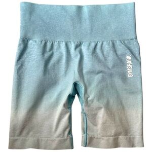 Gymshark Adapt Seamless Ombré Blue Seamless Shorts - S Women's